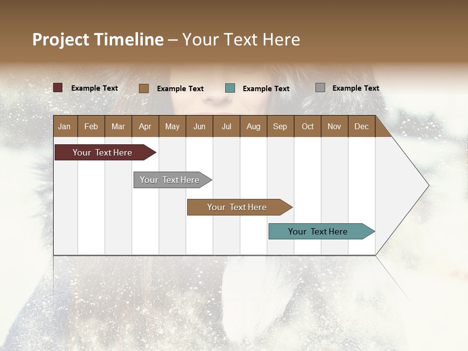 Fur Woman Frozen PowerPoint Template