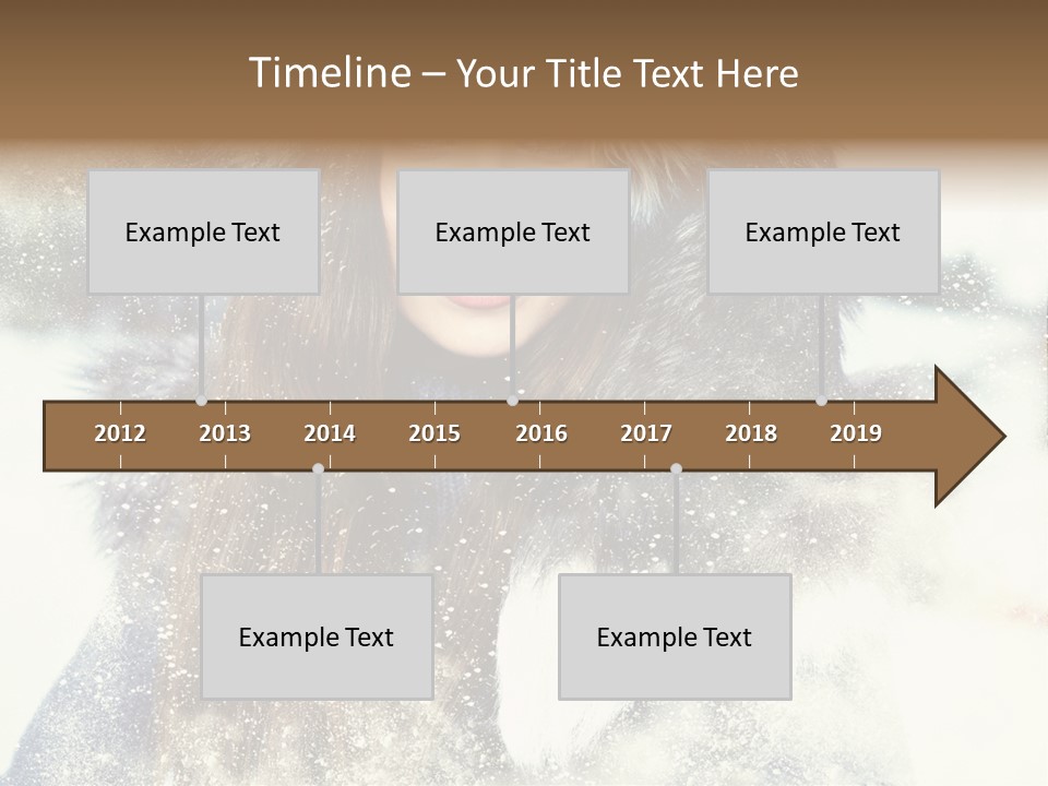 Fur Woman Frozen PowerPoint Template