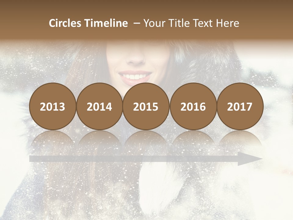 Fur Woman Frozen PowerPoint Template