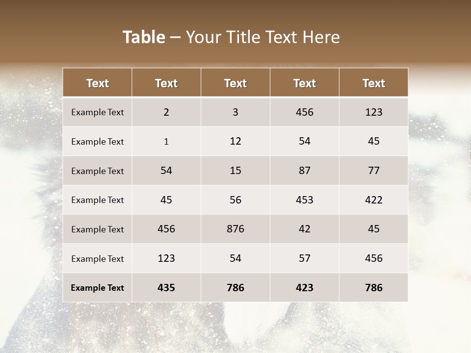 Fur Woman Frozen PowerPoint Template