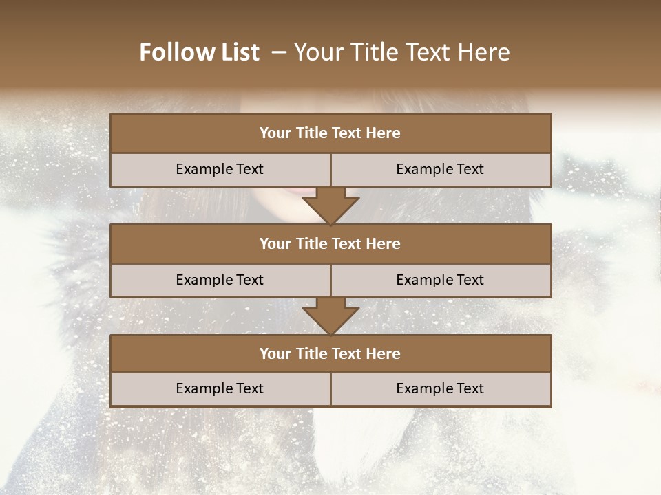 Fur Woman Frozen PowerPoint Template