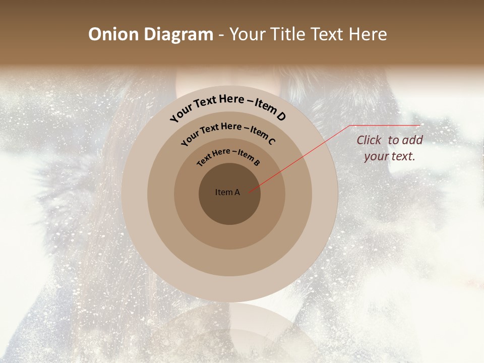 Fur Woman Frozen PowerPoint Template