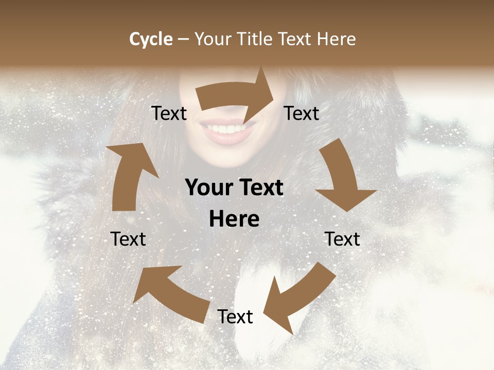 Fur Woman Frozen PowerPoint Template