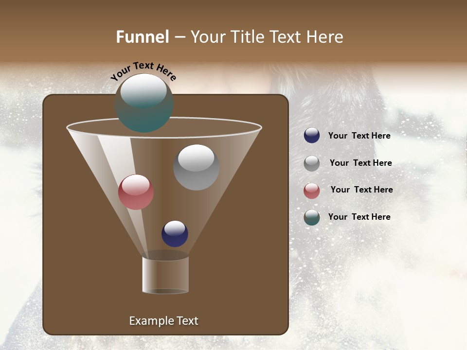 Fur Woman Frozen PowerPoint Template