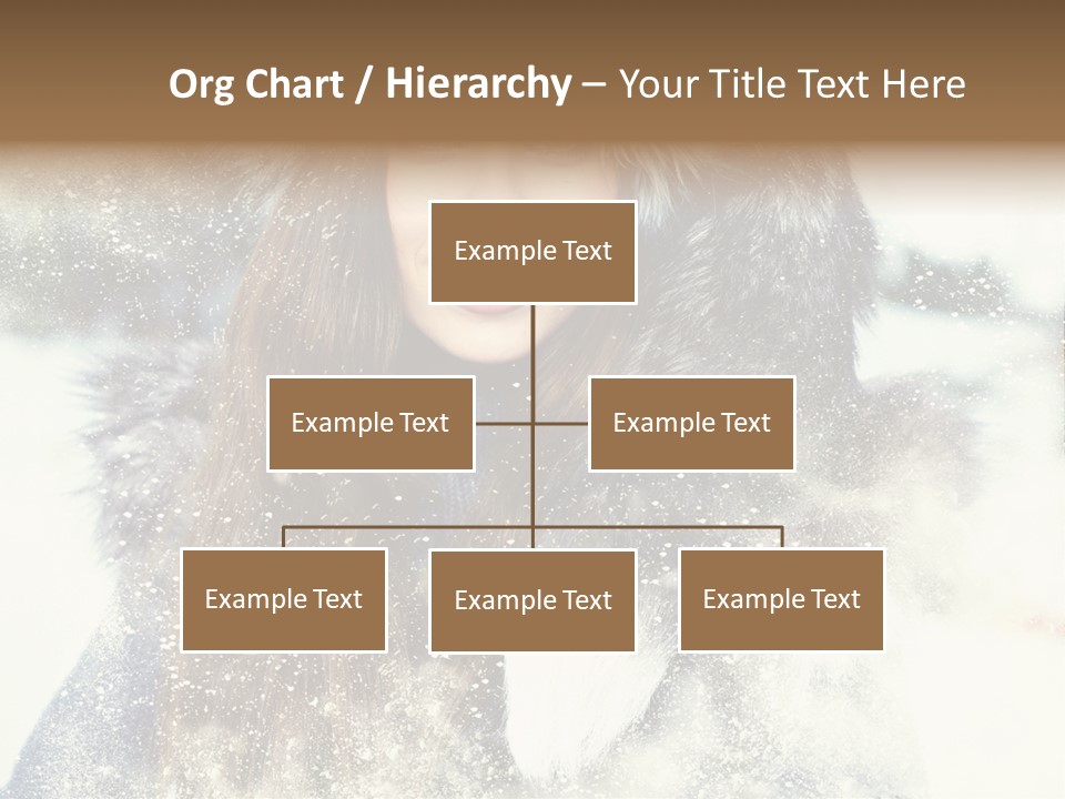 Fur Woman Frozen PowerPoint Template