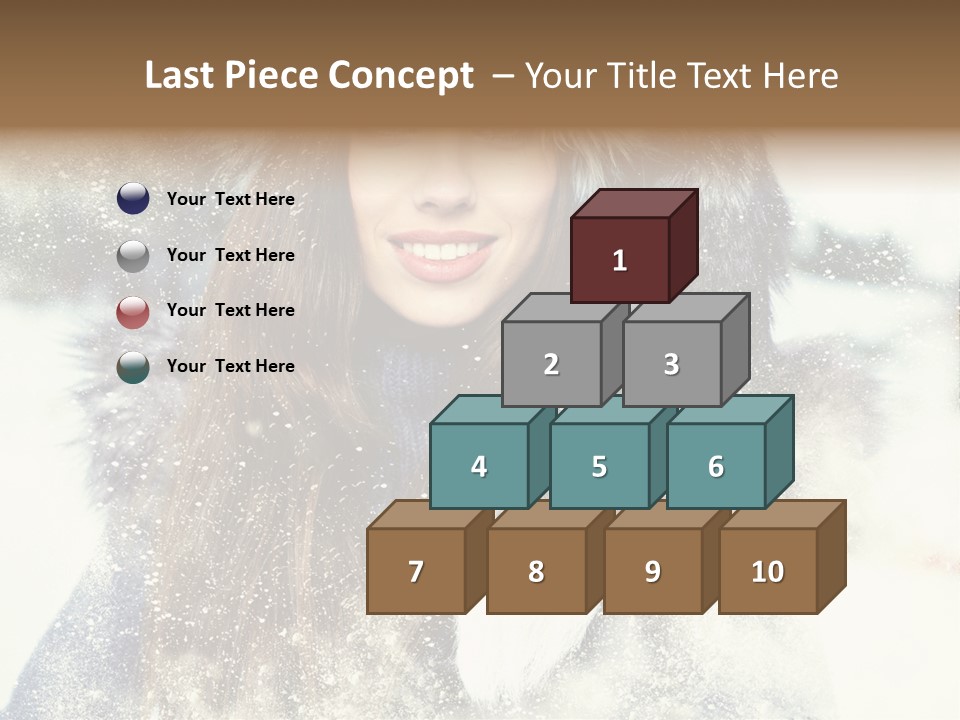 Fur Woman Frozen PowerPoint Template