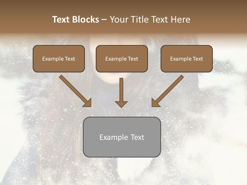 Fur Woman Frozen PowerPoint Template