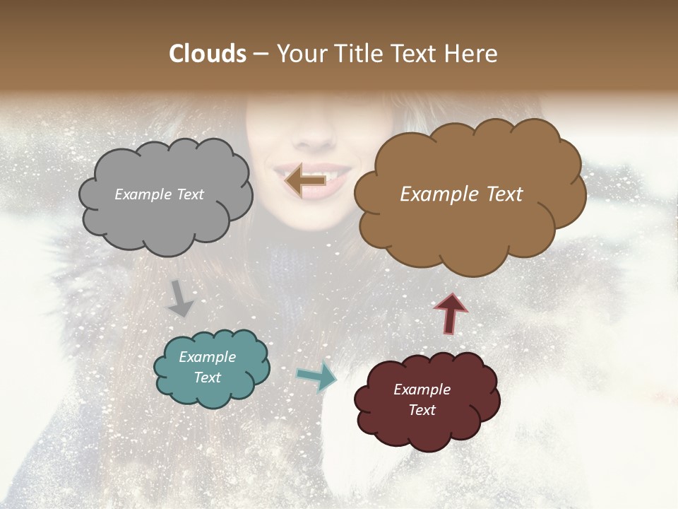 Fur Woman Frozen PowerPoint Template