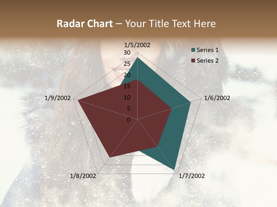 Fur Woman Frozen PowerPoint Template