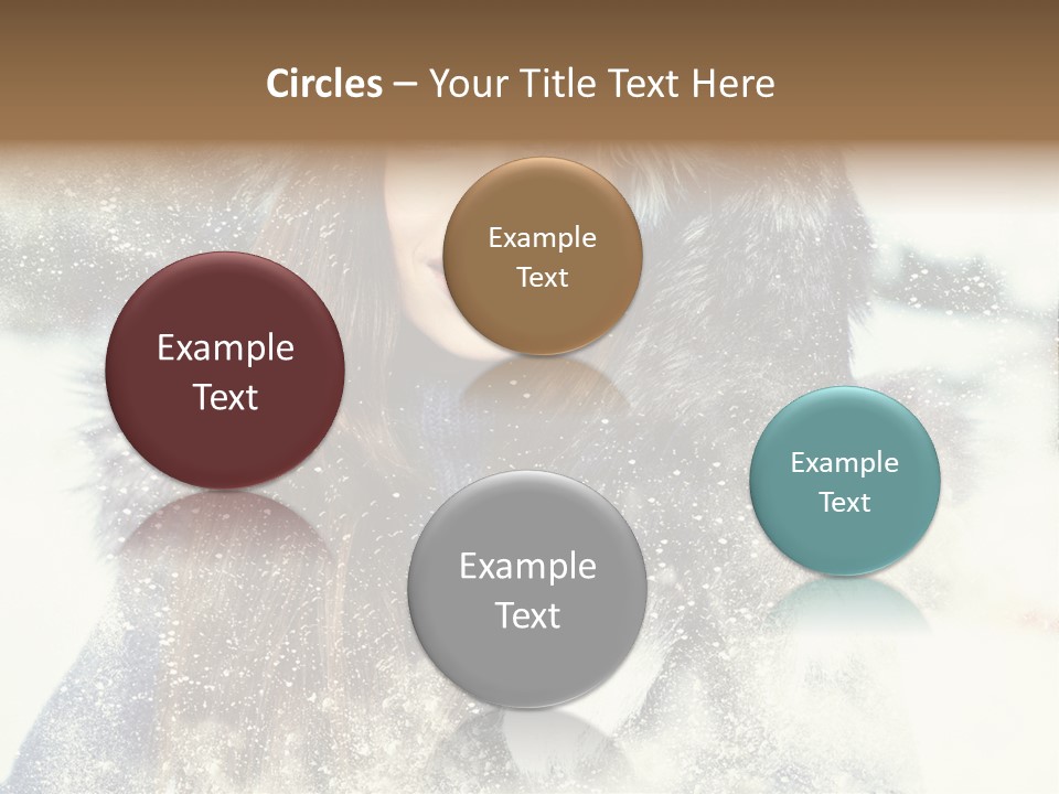 Fur Woman Frozen PowerPoint Template