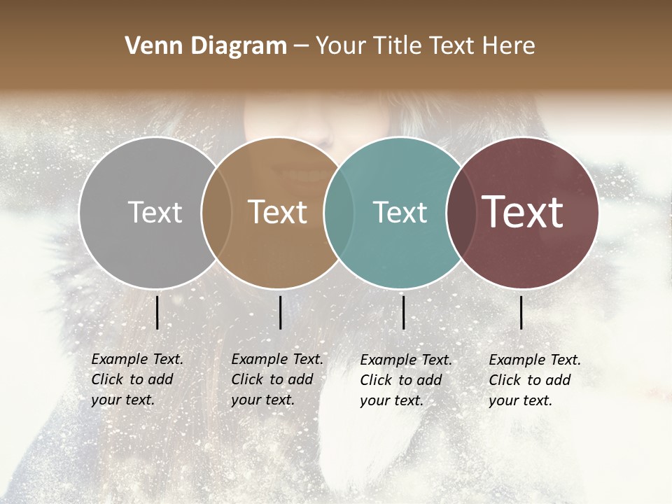 Fur Woman Frozen PowerPoint Template