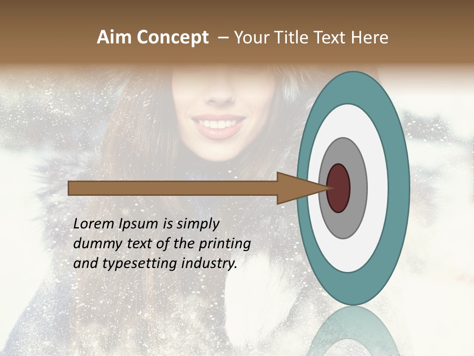 Fur Woman Frozen PowerPoint Template