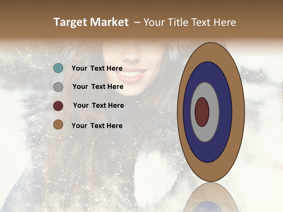 Fur Woman Frozen PowerPoint Template