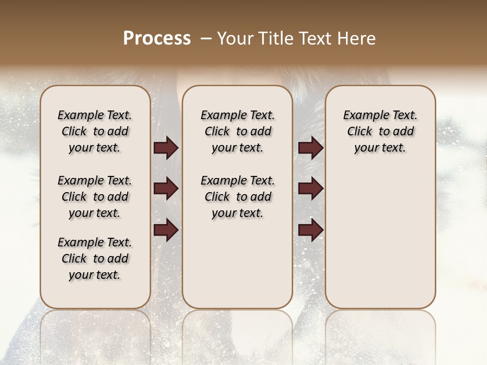 Fur Woman Frozen PowerPoint Template