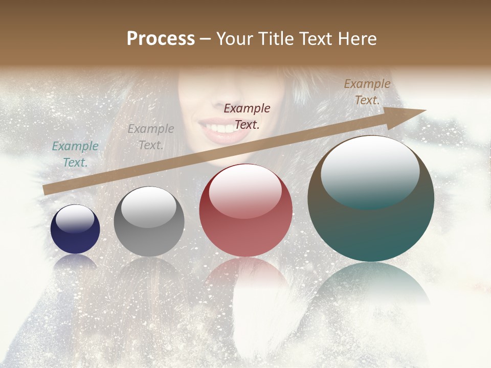 Fur Woman Frozen PowerPoint Template