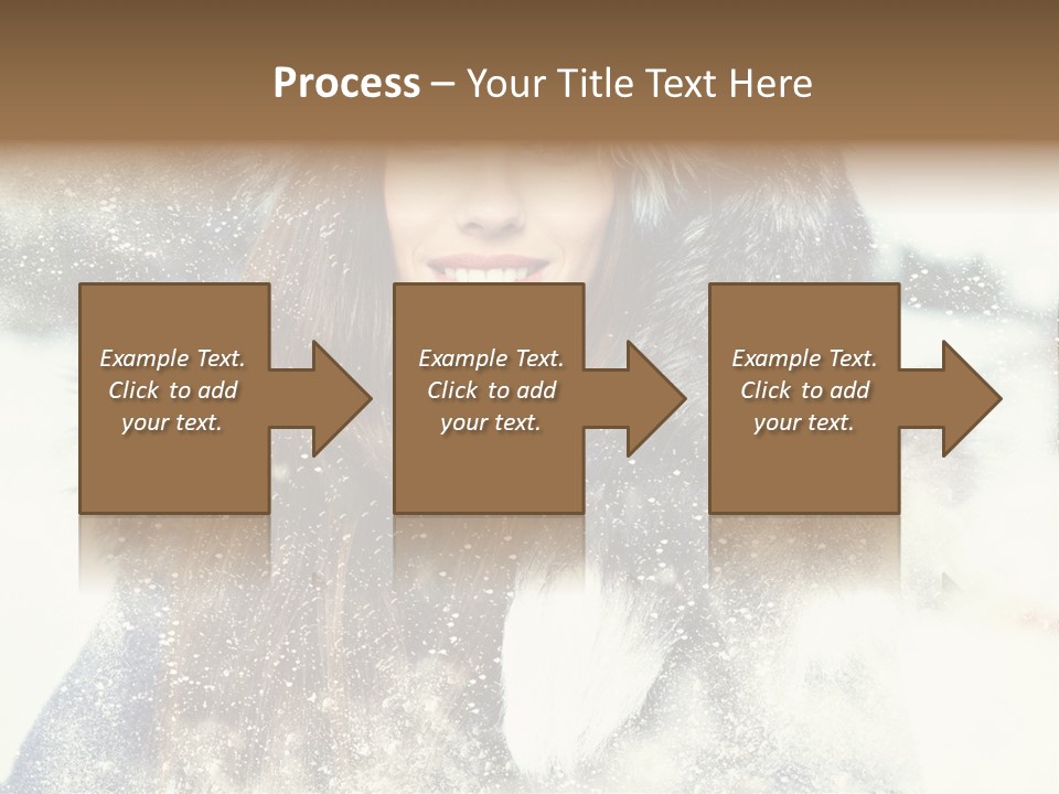 Fur Woman Frozen PowerPoint Template
