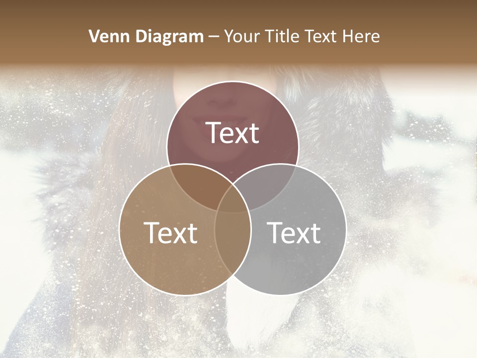 Fur Woman Frozen PowerPoint Template