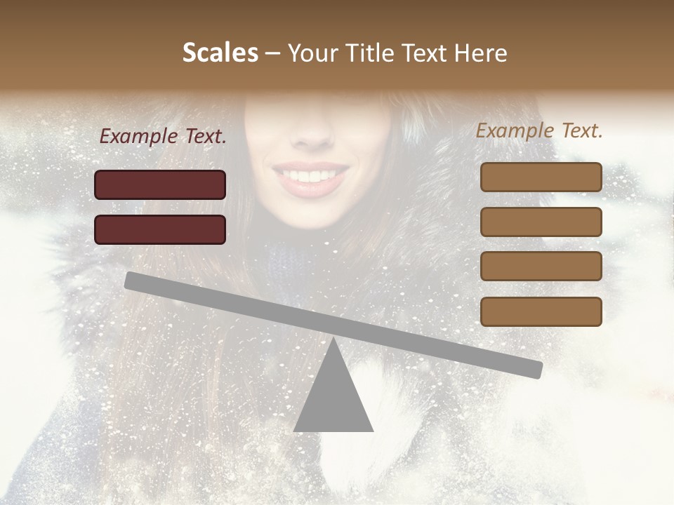 Fur Woman Frozen PowerPoint Template