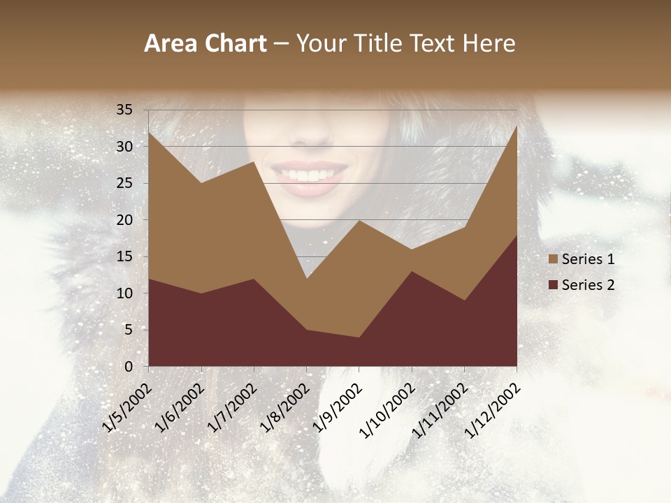 Fur Woman Frozen PowerPoint Template