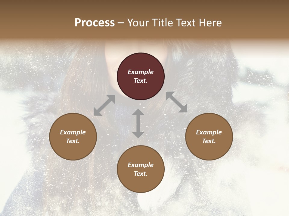 Fur Woman Frozen PowerPoint Template