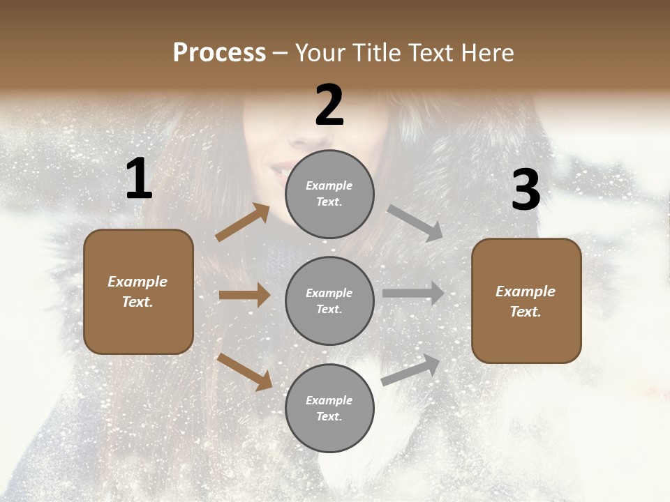 Fur Woman Frozen PowerPoint Template