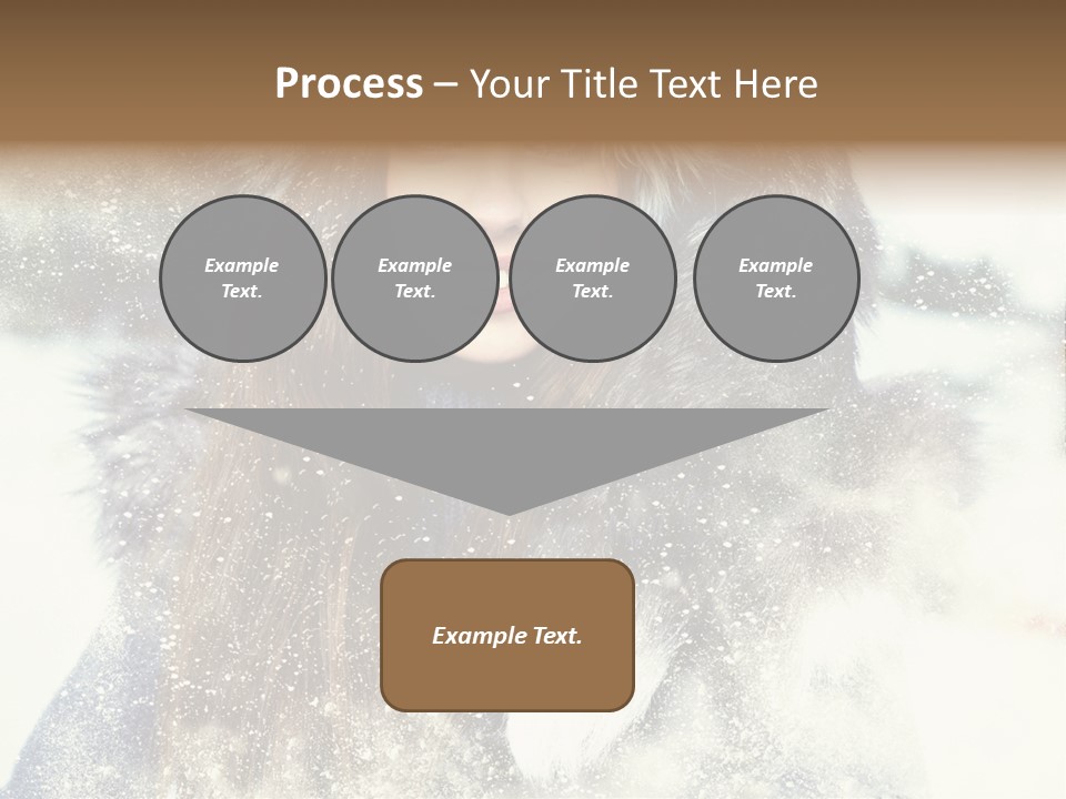 Fur Woman Frozen PowerPoint Template