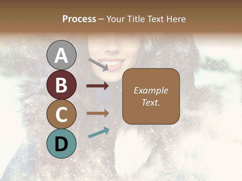 Fur Woman Frozen PowerPoint Template