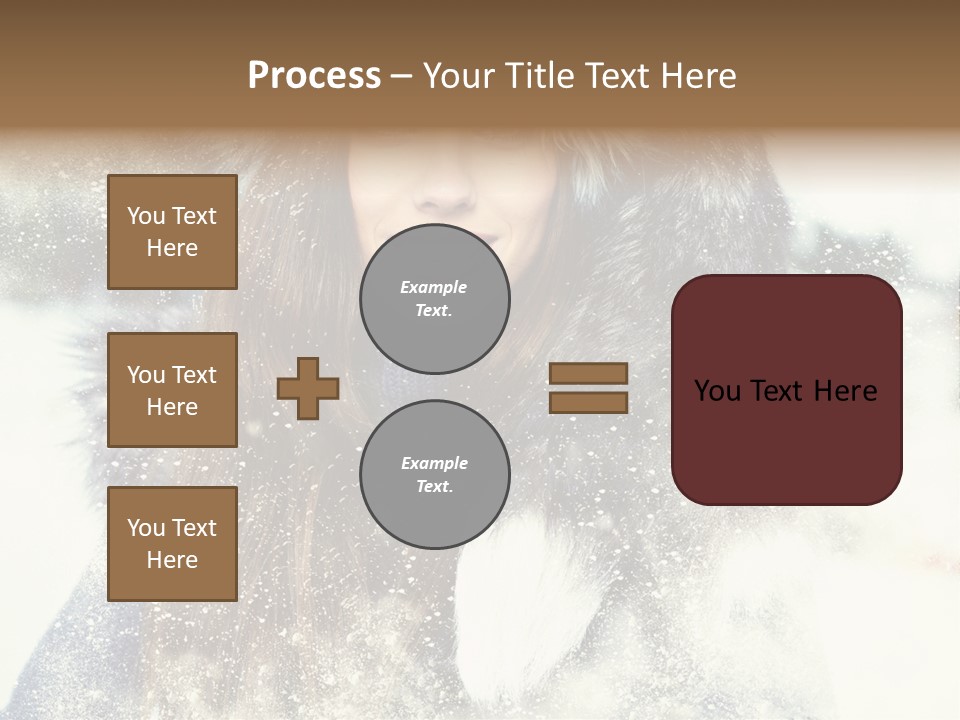 Fur Woman Frozen PowerPoint Template