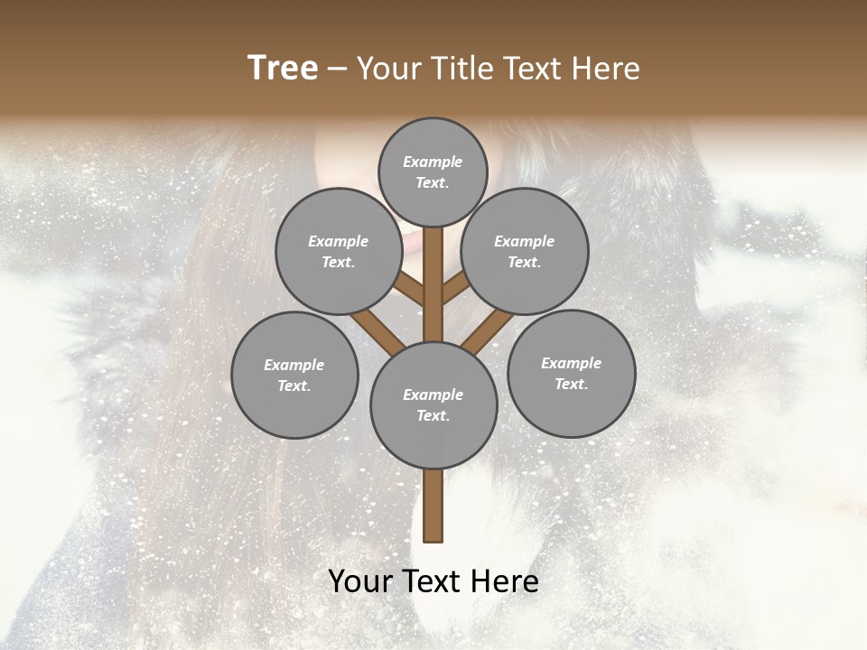 Fur Woman Frozen PowerPoint Template