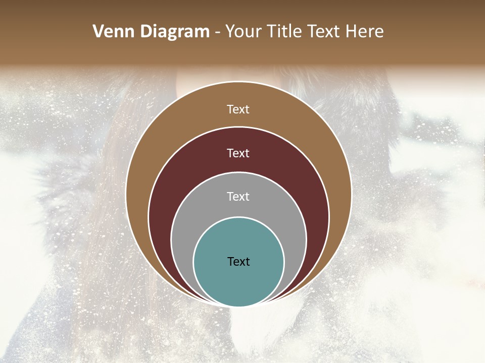 Fur Woman Frozen PowerPoint Template