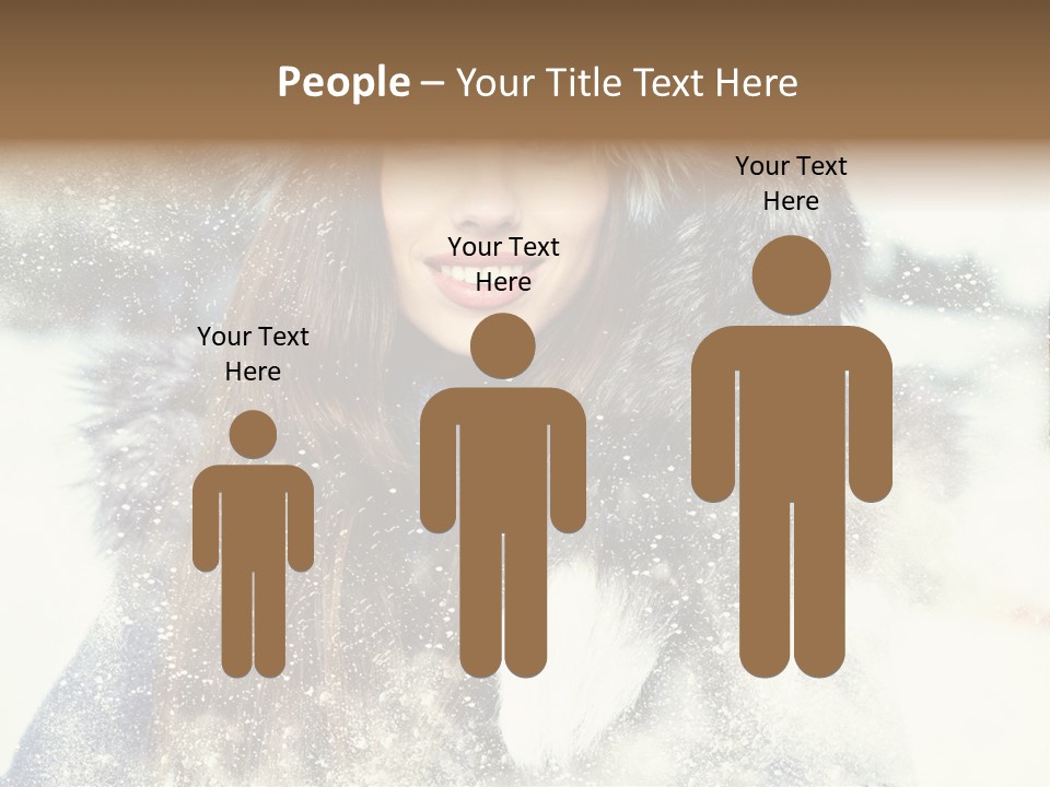 Fur Woman Frozen PowerPoint Template