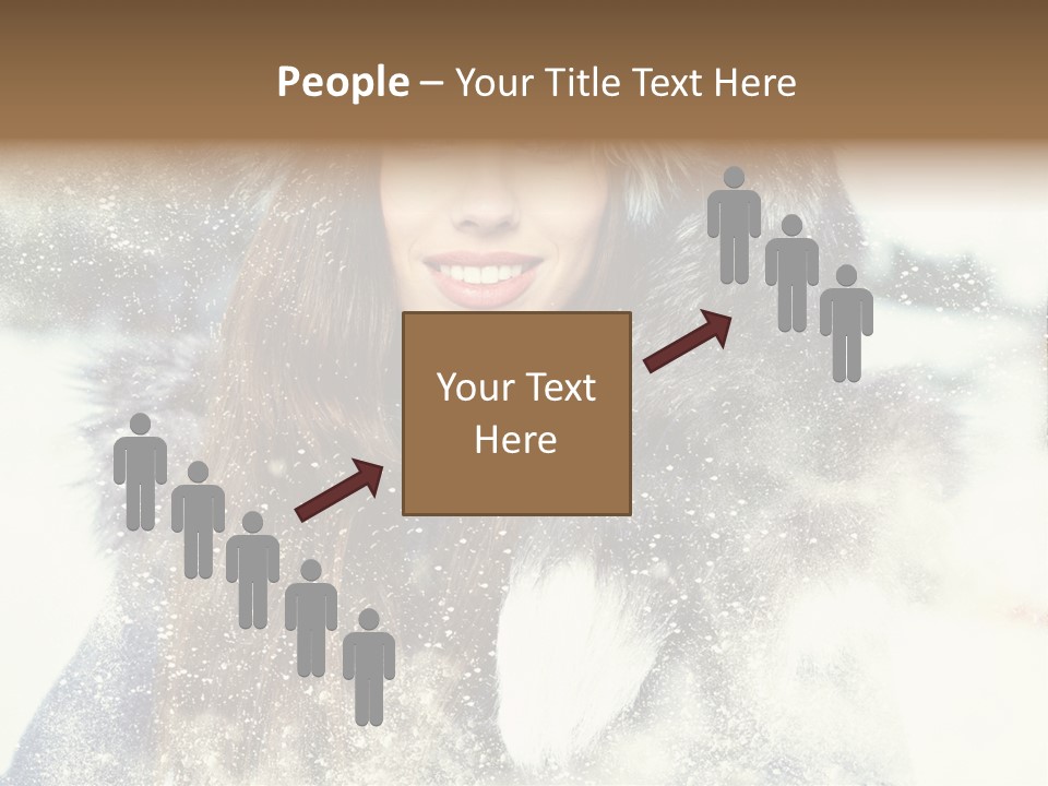 Fur Woman Frozen PowerPoint Template