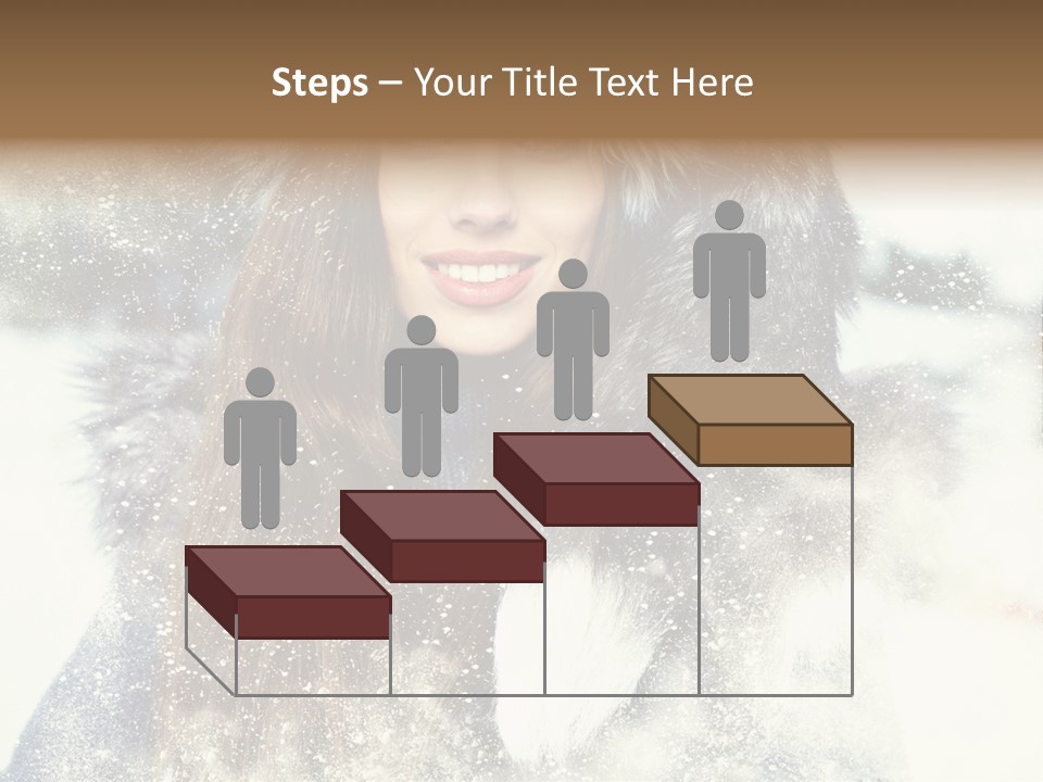 Fur Woman Frozen PowerPoint Template