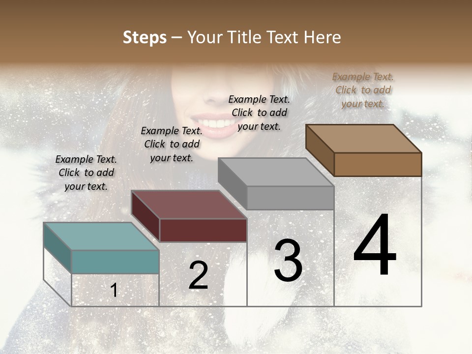 Fur Woman Frozen PowerPoint Template