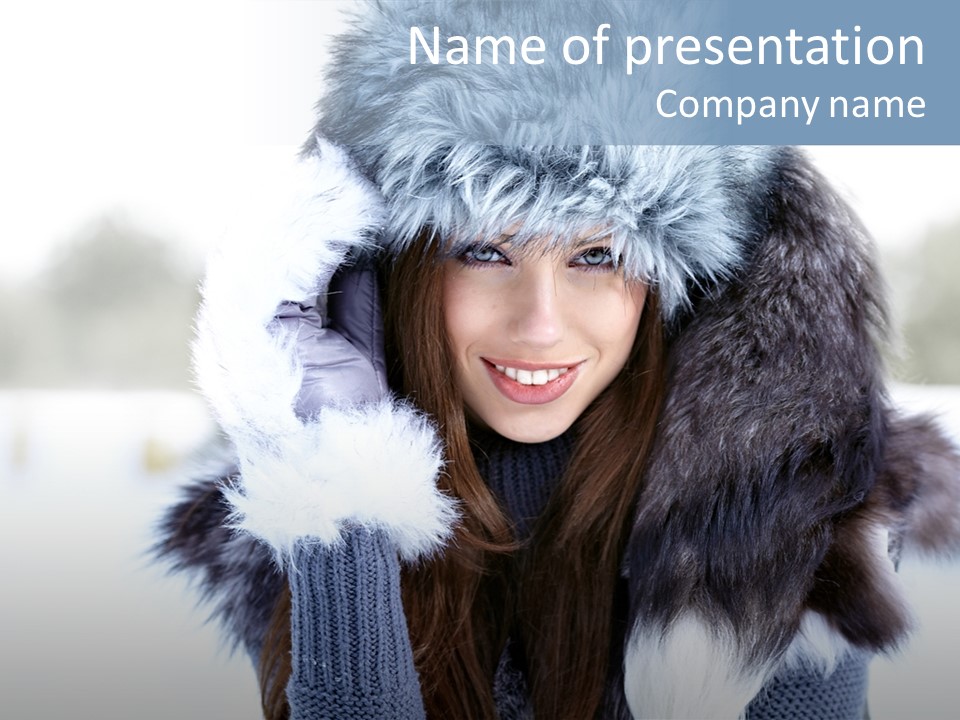 Adult Face Cold PowerPoint Template