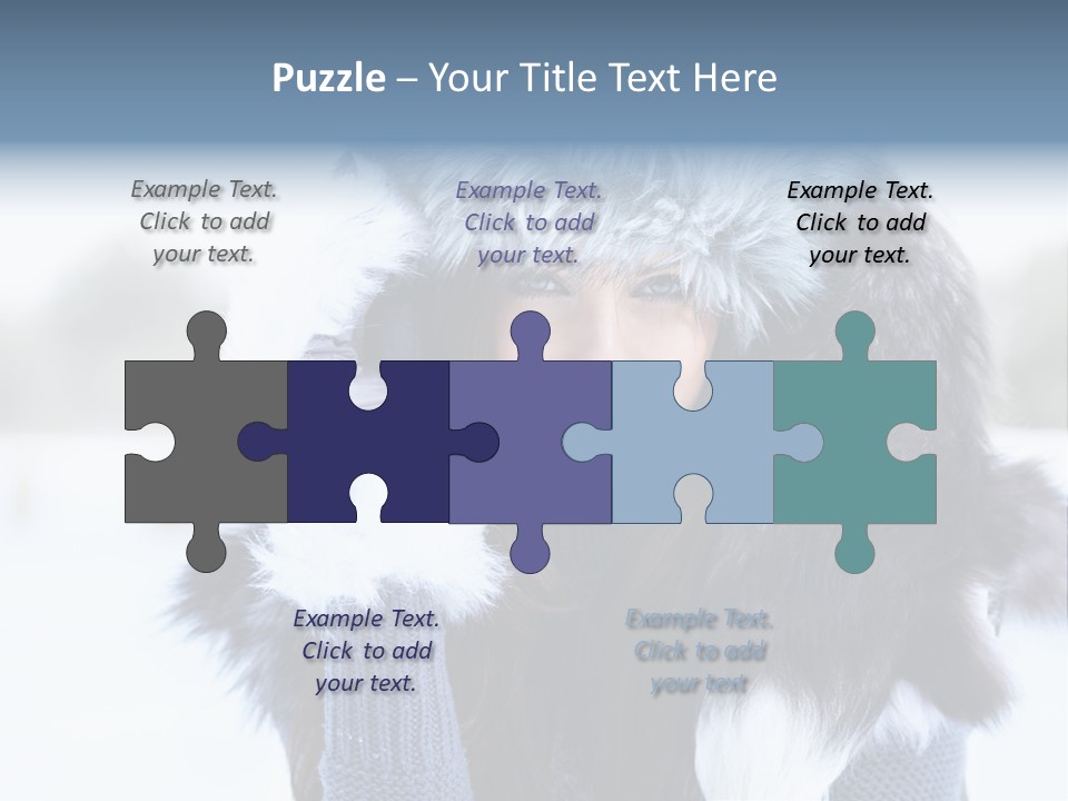 Adult Face Cold PowerPoint Template