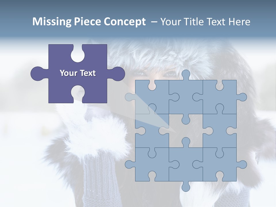 Adult Face Cold PowerPoint Template