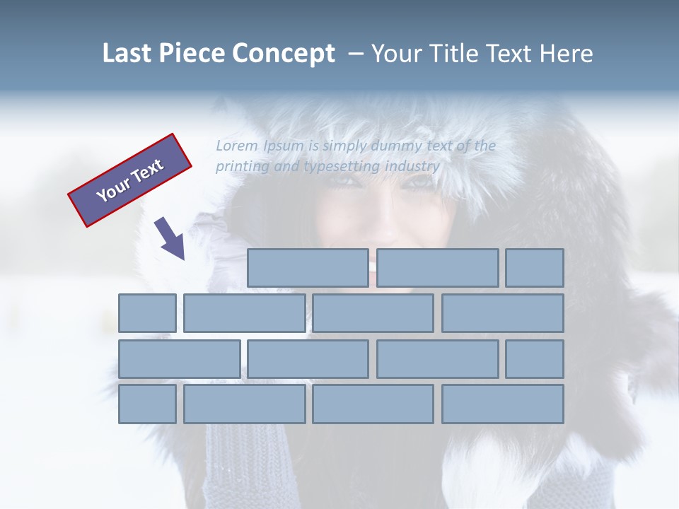 Adult Face Cold PowerPoint Template