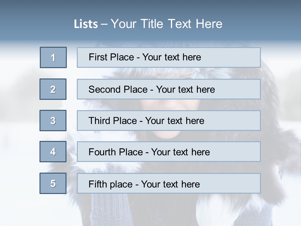 Adult Face Cold PowerPoint Template
