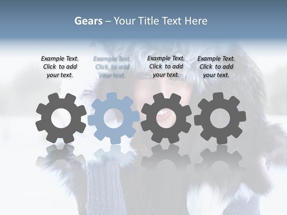 Adult Face Cold PowerPoint Template