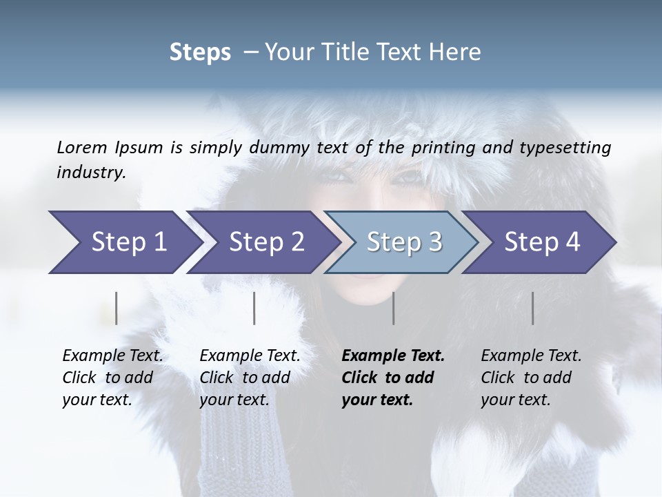 Adult Face Cold PowerPoint Template
