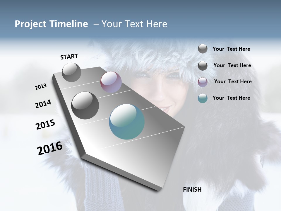 Adult Face Cold PowerPoint Template