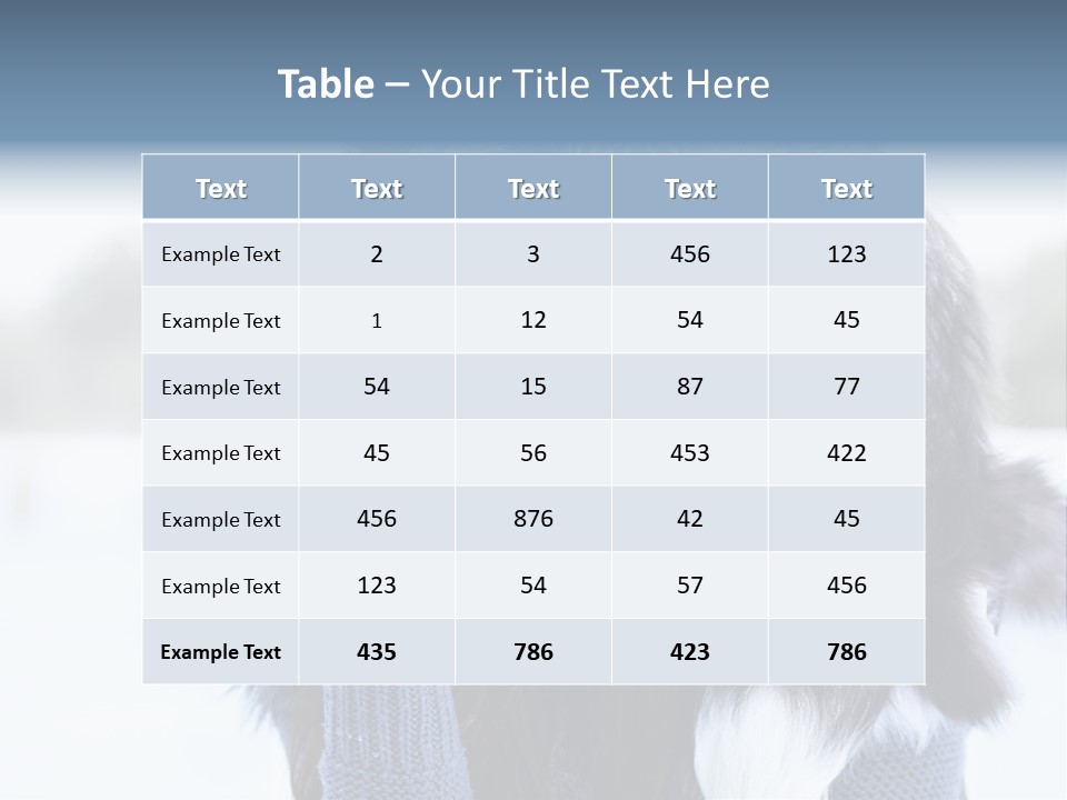Adult Face Cold PowerPoint Template
