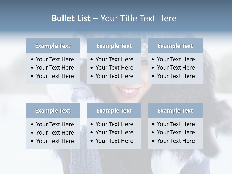 Adult Face Cold PowerPoint Template