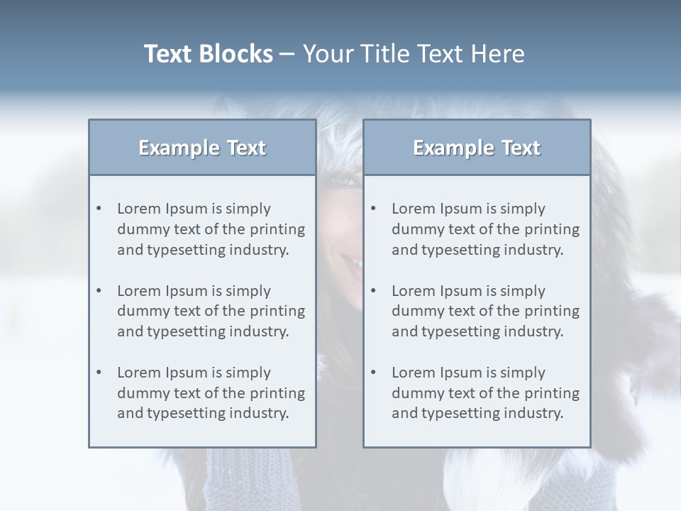 Adult Face Cold PowerPoint Template