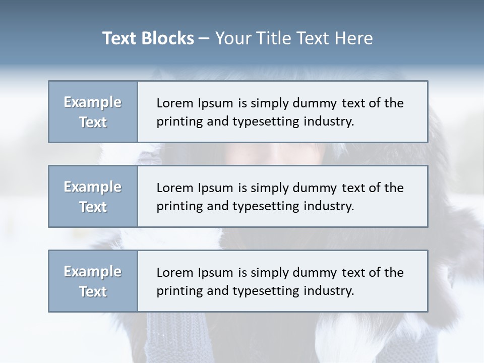 Adult Face Cold PowerPoint Template