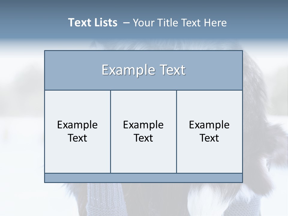 Adult Face Cold PowerPoint Template
