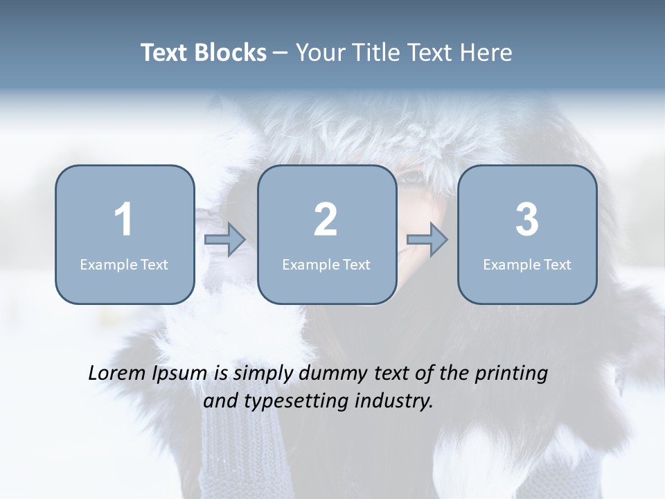 Adult Face Cold PowerPoint Template