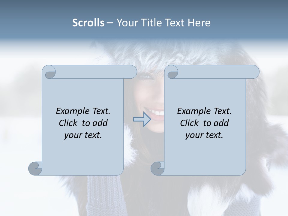 Adult Face Cold PowerPoint Template
