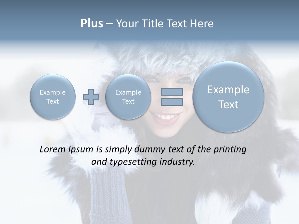 Adult Face Cold PowerPoint Template